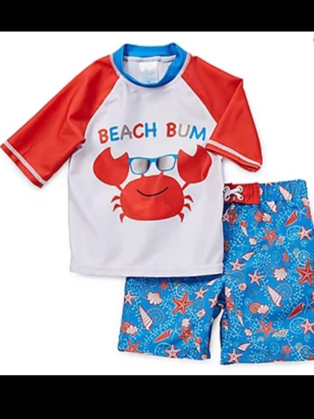 NWT Boy’s 4T Sol Swim Beach Bum Swim Set